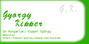 gyorgy kipper business card